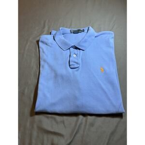 Polo Ralph Lauren Polo Shirt Mens XXL Light Blue Short Sleeve Cotton Classic Fit